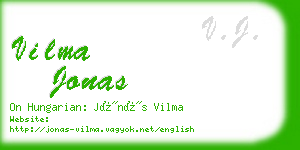 vilma jonas business card